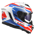LS2 FF818 STORM III KOMAI WHITE BLUE RED XS