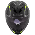LS2 FF818 STORM III DYNAMO BLACK H-V YELLOW XXL