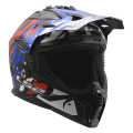 LS2 MX708 FAST II GROTESK WHITE BLUE RED-06 L