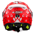 LS2 OF622 FUNNY II PAWS RED M