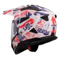 LS2 MX702 PIONEER II FANTASY WHITE RED BLUE-06 XL