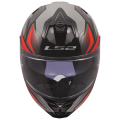 LS2 FF817 CHALLENGER II VIPER GREY RED M