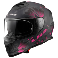 LS2 FF800 STORM II BURST MATT BLACK PINK-06 XS