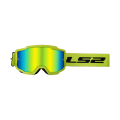 LS2 CHARGER GOGGLE H-V YELLOW WITH IRIDIUM VISOR