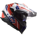 LS2 MX701 EXPLORER ATLANTIS G.WHITE RED BLUE XXL