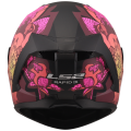 LS2 FF820 RAPID III POPPIES II BLACK PINK XXS