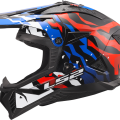 LS2 MX708 FAST II GROTESK WHITE BLUE RED-06 L