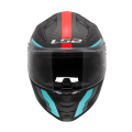 LS2 FF811 VECTOR II C GRID RED CYAN-06 XS