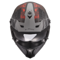LS2 OF606 DRIFTER GAS GREY RED-06 XXL