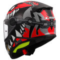 LS2 FF812 KID PUNK GREY RED S
