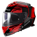 LS2 FF800 STORM II TRACKER BLACK RED-06 XL