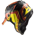 LS2 MX700 SUBVERTER ARCHED BLACK YELLOW RED XXL