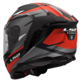 LS2 FF818 STORM III KOMAI BLACK RED XXL