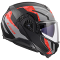 LS2 FF910 ADVANT II GLIDE BLACK GREY RED XL