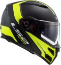 LS2 FF324 METRO EVO RAPID Matt Black Gloss Yellow, FOG FIGHTER (PINLOCK)