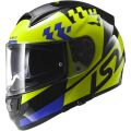 LS2 FF397 VECTOR PODIUM Hi-Vis Yellow Black FOG FIGHTER (PINLOCK) XS