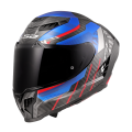 LS2 FF807 DRAGON TRAX BLUE RED 3XL