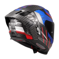 LS2 FF807 DRAGON TRAX BLUE RED 3XL