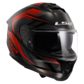 LS2 FF808 STREAM II FURY BLACK RED-06 3XL