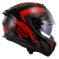 LS2 FF808 STREAM II FURY BLACK RED-06 3XL