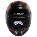 LS2 FF808 STREAM II FURY BLACK RED-06 3XL