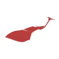 LEFT FRONT HEADLIGHT FRAME RED