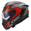 LS2 FF817 CHALLENGER II VIPER GREY RED 3XL
