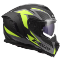 LS2 FF818 STORM III DYNAMO BLACK H-V YELLOW 3XL