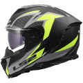 LS2 FF818 STORM III DYNAMO BLACK H-V YELLOW 3XL