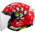 LS2 OF622 FUNNY II PAWS RED