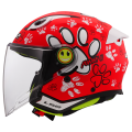 LS2 OF622 FUNNY II PAWS RED