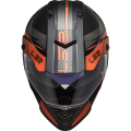 LS2 MX436 Pioneer EVO ADVENTURER Matt Black Orange