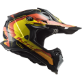 LS2 MX700 SUBVERTER ARCHED BLACK YELLOW RED S