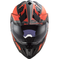 LS2 MX701 EXPLORER ALTER MATT BLACK FL.ORANGE