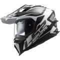 LS2 MX701 EXPLORER ALTER MATT BLACK WHITE-06