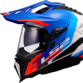 LS2 MX701 EXPLORER HEXA WHITE BLUE RED-06 3XL