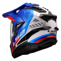 LS2 MX701 EXPLORER HEXA WHITE BLUE RED-06 3XL