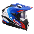 LS2 MX701 EXPLORER HEXA WHITE BLUE RED-06 3XL