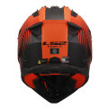 LS2 MX708 FAST II DUCK M.H-V ORANGE RED-06 3XL