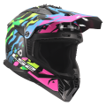 LS2 MX708 FAST II GROTESK BLUE PINK GREEN-06 3XL