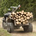 SHARK WOOD 1500, vozík za čtyřkolku, černý
