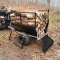 SHARK WOOD 550, vozík za čtyřkolku, černý