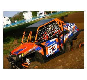 XRW ROLL CAGE NETS WHITE - POLARIS RZR 900 XP 2012