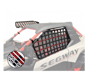XRW UPPER DOOR with BLACK/RED NETS - SEGWAY SUPER VILLAIN SX20 (compatible with original cage)