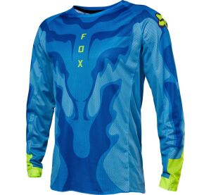 FOX Airline Exo Jersey, Blue/Yellow MX23