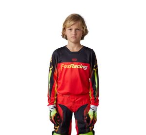 FOX Yth 180 Morphic Statk - Fluo RED MX