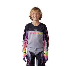 FOX Yth 180 Morphic Statk - Steel Grey MX