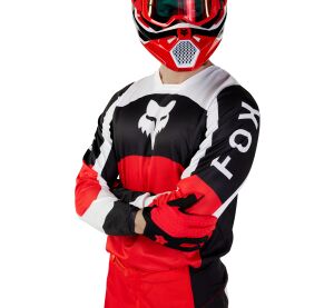FOX 180 Nitro Jersey - Extd Sizes - M, Fluo RED MX24