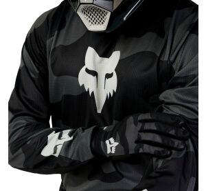 FOX 180 Bnkr Jersey - Black Camo MX24