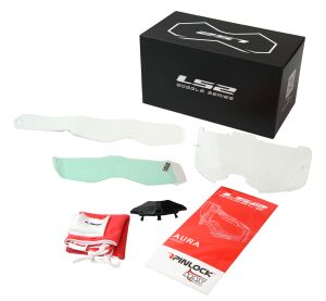 LS2 AURA PRO GOGGLE BLACK YELLOW WITH IRIDIUM VISOR